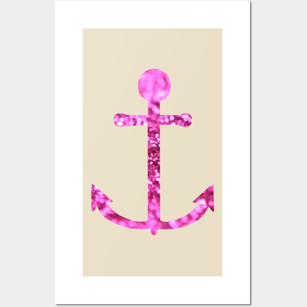 Glitter Anchor Wall Art by Prettyinpinks